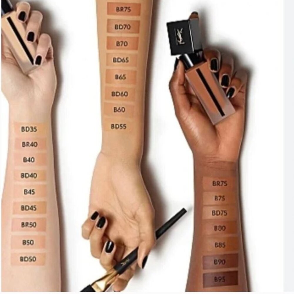 NIB Lot of 2 YSL All Hours Foundation B80 Chocolate .84oz each - Picture 14 of 16